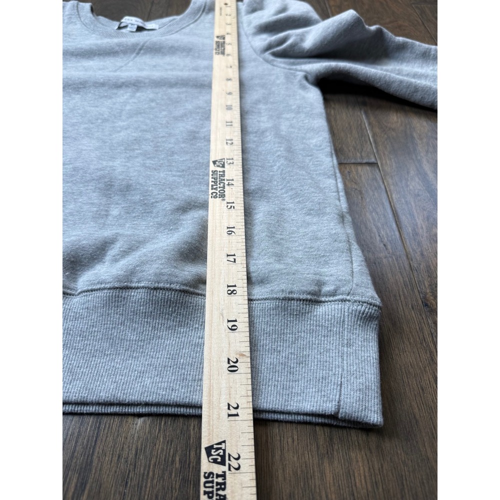 Rebecca Minkoff Janine Sweatshirt Women XS Gray EUC Puff Shoulder Long Sleeve - Picture 8 of 10
